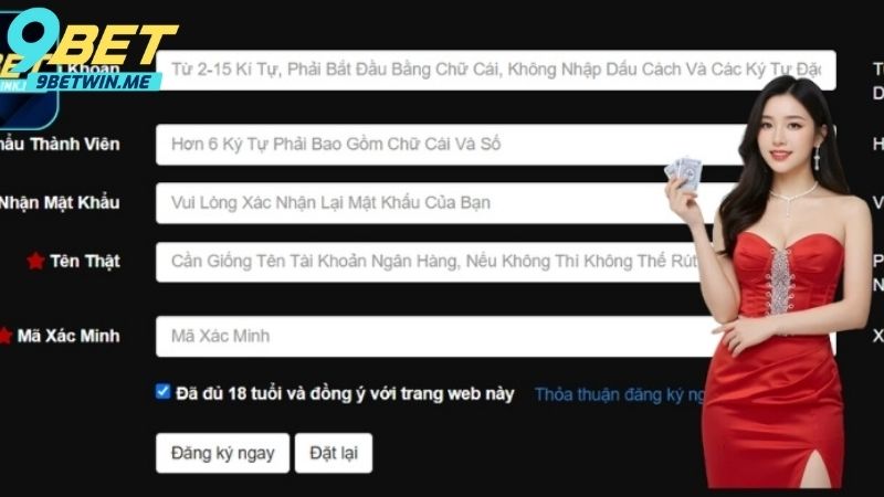 Hướng dẫn cách đăng ký 9bet chuẩn nhất